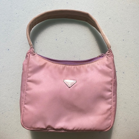 vintage prada nylon bag in lilac - Picture 3 of 8